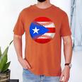 Puerto Rico Baseball Flag Boricua Beisbol Fan Gear Men's Comfort Colors T-Shirt Yam Puerto Rico Baseball Flag Boricua Beisbol Fan Gear Men's Comfort Colors T-Shirt Yam