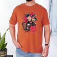 Punk Girl With Anger Kanji And Baseball Bat Men's Comfort Colors T-Shirt Yam