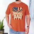 Retro American Flag Baseball Dad Father's Day Men's Comfort Colors T-Shirt Yam Retro American Flag Baseball Dad Father's Day Men's Comfort Colors T-Shirt Yam