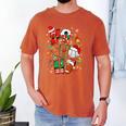 Santa Baseball Football Soccer Pajamas Ho Ho Christmas Xmas Men's Comfort Colors T-Shirt Yam Santa Baseball Football Soccer Pajamas Ho Ho Christmas Xmas Men's Comfort Colors T-Shirt Yam