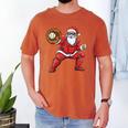 Santa Playing Baseball Baseball Lover Baseballer Xmas Men's Comfort Colors T-Shirt Yam Santa Playing Baseball Baseball Lover Baseballer Xmas Men's Comfort Colors T-Shirt Yam