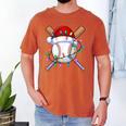 Santa Sports Christmas Baseball Player Men's Comfort Colors T-Shirt Yam Santa Sports Christmas Baseball Player Men's Comfort Colors T-Shirt Yam