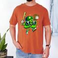 Shamrock Lucky Clover Baseball Patricks Day Family Matching Men's Comfort Colors T-Shirt Yam Shamrock Lucky Clover Baseball Patricks Day Family Matching Men's Comfort Colors T-Shirt Yam