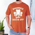 Shamrock Your Socks Irish Baseball Dad St Patricks Day Men's Comfort Colors T-Shirt Yam