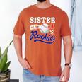 Sister Rookie Of Year 1st Birthday Baseball Theme Matching Men's Comfort Colors T-Shirt Yam