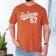 Six Seven Baseball Style Number 67 Sports Slang Meme Kids Men's Comfort Colors T-Shirt Yam Six Seven Baseball Style Number 67 Sports Slang Meme Kids Men's Comfort Colors T-Shirt Yam