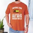 SOFTBALL DAD Like a Baseball Dad But With Bigger Balls Game Men's Comfort Colors T-Shirt Yam