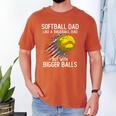 Softball Dad Like a Baseball Dad With Bigger Balls Premium Men's Comfort Colors T-Shirt Yam Softball Dad Like a Baseball Dad With Bigger Balls Premium Men's Comfort Colors T-Shirt Yam