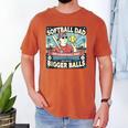 Softball Dad Like a Baseball Dad Gift Men Men's Comfort Colors T-Shirt Yam Softball Dad Like a Baseball Dad Gift Men Men's Comfort Colors T-Shirt Yam