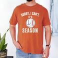Sorry I Can't It's Volleyball Baseball Season Mom Of Both Men's Comfort Colors T-Shirt Yam Sorry I Can't It's Volleyball Baseball Season Mom Of Both Men's Comfort Colors T-Shirt Yam
