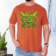 St Patricks Day Baseball Ice Cream Shamrock Baseball Player Men's Comfort Colors T-Shirt Yam St Patricks Day Baseball Ice Cream Shamrock Baseball Player Men's Comfort Colors T-Shirt Yam