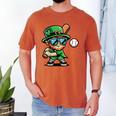 St Patricks Day Leprechaun Baseball Saint Paddys Boys Men Men's Comfort Colors T-Shirt Yam St Patricks Day Leprechaun Baseball Saint Paddys Boys Men Men's Comfort Colors T-Shirt Yam
