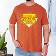 Strike Out Childhood Cancer Boys Baseball Drip Gold Ribbon Men's Comfort Colors T-Shirt Yam Strike Out Childhood Cancer Boys Baseball Drip Gold Ribbon Men's Comfort Colors T-Shirt Yam