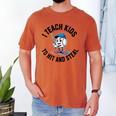 I Teach Kids To Hit And Steal Baseball Softball Coach Men's Comfort Colors T-Shirt Yam I Teach Kids To Hit And Steal Baseball Softball Coach Men's Comfort Colors T-Shirt Yam