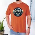 Team America 1776 4th Of July Patriotic Baseball Men's Comfort Colors T-Shirt Yam