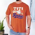 Titi Rookie Of Year 1st Birthday Baseball Theme Matching Men's Comfort Colors T-Shirt Yam Titi Rookie Of Year 1st Birthday Baseball Theme Matching Men's Comfort Colors T-Shirt Yam