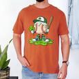 Toddler Baseball Drip Ice Cream Boys Kids St Patricks Day Men's Comfort Colors T-Shirt Yam