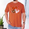 Valentines Baseball Basketball Football Heart Boy Men Men's Comfort Colors T-Shirt Yam Valentines Baseball Basketball Football Heart Boy Men Men's Comfort Colors T-Shirt Yam