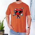 Valentines Day Baseball Heart Bat Sunglasses Men Boys Kids Men's Comfort Colors T-Shirt Yam Valentines Day Baseball Heart Bat Sunglasses Men Boys Kids Men's Comfort Colors T-Shirt Yam