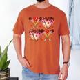 Valentines Day Drip Heart Baseball XOXO Boys Kids Men Sport Men's Comfort Colors T-Shirt Yam Valentines Day Drip Heart Baseball XOXO Boys Kids Men Sport Men's Comfort Colors T-Shirt Yam