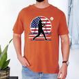 Women's Batter Patriotic American Flag Baseball Silks Men's Comfort Colors T-Shirt Yam Women's Batter Patriotic American Flag Baseball Silks Men's Comfort Colors T-Shirt Yam