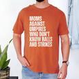 Women's Moms Against Umpires Parents Mom Baseball Sarcastic Men's Comfort Colors T-Shirt Yam Women's Moms Against Umpires Parents Mom Baseball Sarcastic Men's Comfort Colors T-Shirt Yam