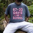 100 Days Of School Baseball Boys Six Seven Drip 100th Day Men's Comfort Colors T-Shirt Denim
