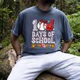 100 Days Of School Cute Bow Baseball Boy Girl Teacher Men's Comfort Colors T-Shirt Denim