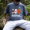 100th Day Of School Basketball Baseball Football Kids Boys Men's Comfort Colors T-Shirt Denim 100th Day Of School Basketball Baseball Football Kids Boys Men's Comfort Colors T-Shirt Denim