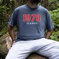 55 Year Old 1970 Classic Baseball Fan 55th Birthday Men's Comfort Colors T-Shirt Denim