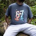 6 7 Baseball Six Seven Meme 67 Hands Kids Men Women Men's Comfort Colors T-Shirt Denim