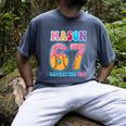 6 7 Mason Baseball Drip Number 67 Player Or 67th Birthday Men's Comfort Colors T-Shirt Denim