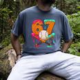 67 Ice Cream Drip Baseball Number 67 Player 67th Birthday Men's Comfort Colors T-Shirt Denim 67 Ice Cream Drip Baseball Number 67 Player 67th Birthday Men's Comfort Colors T-Shirt Denim