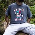 67 Meme Six Seven Bruh Baseball Ice Cream Drip Men's Comfort Colors T-Shirt Denim