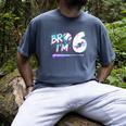 6th Birthday Boy Bro I'm 6 Year Old Baseball Ice Cream Drip Men's Comfort Colors T-Shirt Denim 6th Birthday Boy Bro I'm 6 Year Old Baseball Ice Cream Drip Men's Comfort Colors T-Shirt Denim