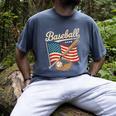 American Flag Baseball Player Bat Fan Catcher Pitcher USA Men's Comfort Colors T-Shirt Denim American Flag Baseball Player Bat Fan Catcher Pitcher USA Men's Comfort Colors T-Shirt Denim