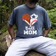 Ball Mom Heart Soccer Basketball Baseball Football Mom Men's Comfort Colors T-Shirt Denim Ball Mom Heart Soccer Basketball Baseball Football Mom Men's Comfort Colors T-Shirt Denim