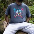 Baseball 45 Year Old Ice Cream Drip 45th Birthday Number 45 Men's Comfort Colors T-Shirt Denim