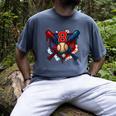 Baseball 8 Year Old Splash Drip 8th Birthday Boy Number 8 Men's Comfort Colors T-Shirt Denim Baseball 8 Year Old Splash Drip 8th Birthday Boy Number 8 Men's Comfort Colors T-Shirt Denim