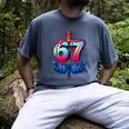Baseball Bat Hands Drip 67 Six Seven Gen Alpha Slang Meme Men's Comfort Colors T-Shirt Denim