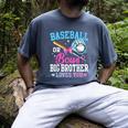 Baseball Or Bows Big Brother Loves You Gender Pink Or Blue Men's Comfort Colors T-Shirt Denim Baseball Or Bows Big Brother Loves You Gender Pink Or Blue Men's Comfort Colors T-Shirt Denim