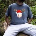 Baseball Christmas Reindeer Santa Hat Sports Player Xmas Men's Comfort Colors T-Shirt Denim Baseball Christmas Reindeer Santa Hat Sports Player Xmas Men's Comfort Colors T-Shirt Denim