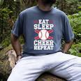 Baseball Dad Father Homerun Fathers Day Baseball Lovers Premium Men's Comfort Colors T-Shirt Denim