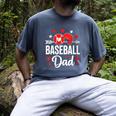 Baseball Dad Baseball Father's Day Baseball Player Men Men's Comfort Colors T-Shirt Denim