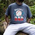 Baseball Dad Happy Fathers Day Dad Daddy Baseball Lover Men's Comfort Colors T-Shirt Denim
