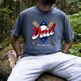 Baseball Dad Baseball Men's Comfort Colors T-Shirt Denim
