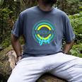 Baseball Dad With Modern Baseball Circles Premium Tri-Blend Men's Comfort Colors T-Shirt Denim Baseball Dad With Modern Baseball Circles Premium Tri-Blend Men's Comfort Colors T-Shirt Denim