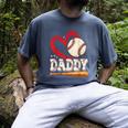 Baseball Daddy Baseball Heart Family Matching Men's Comfort Colors T-Shirt Denim