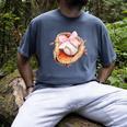 Baseball Drip Ice Cream Coquette Pink Bow Baseball Player Men's Comfort Colors T-Shirt Denim