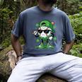 Baseball Drip Ice Cream Shamrock Kids Boy St Patrick’s Day Men's Comfort Colors T-Shirt Denim